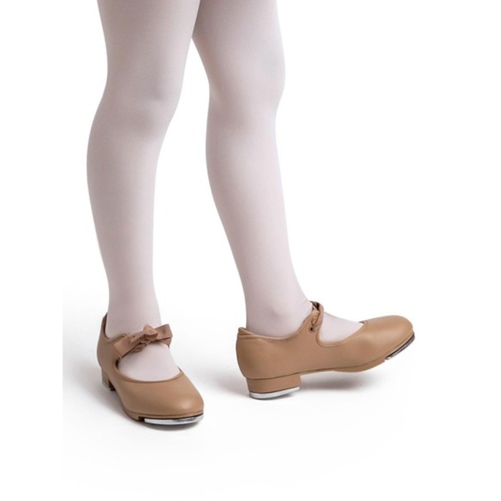 🆕️ *NWT* Childrens Bloch Techno Tap Shoes Tan Leather Synthetic Lining Size 8.5